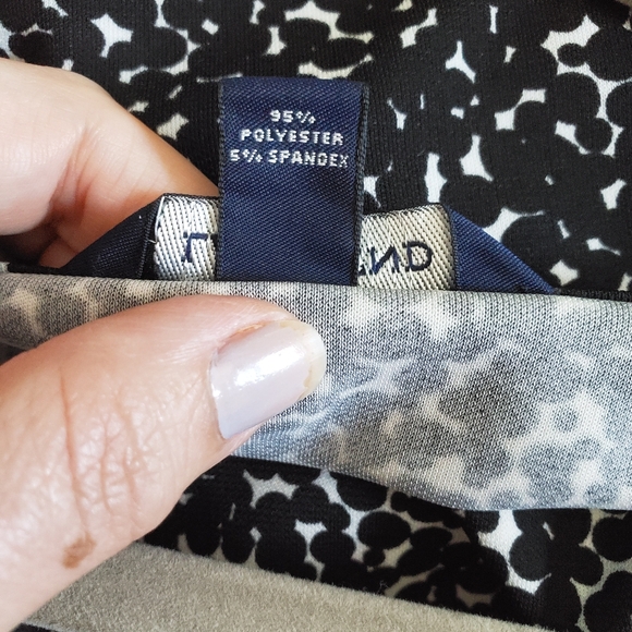 GC 2X Lands' End Black White Tunic - Picture 6 of 8